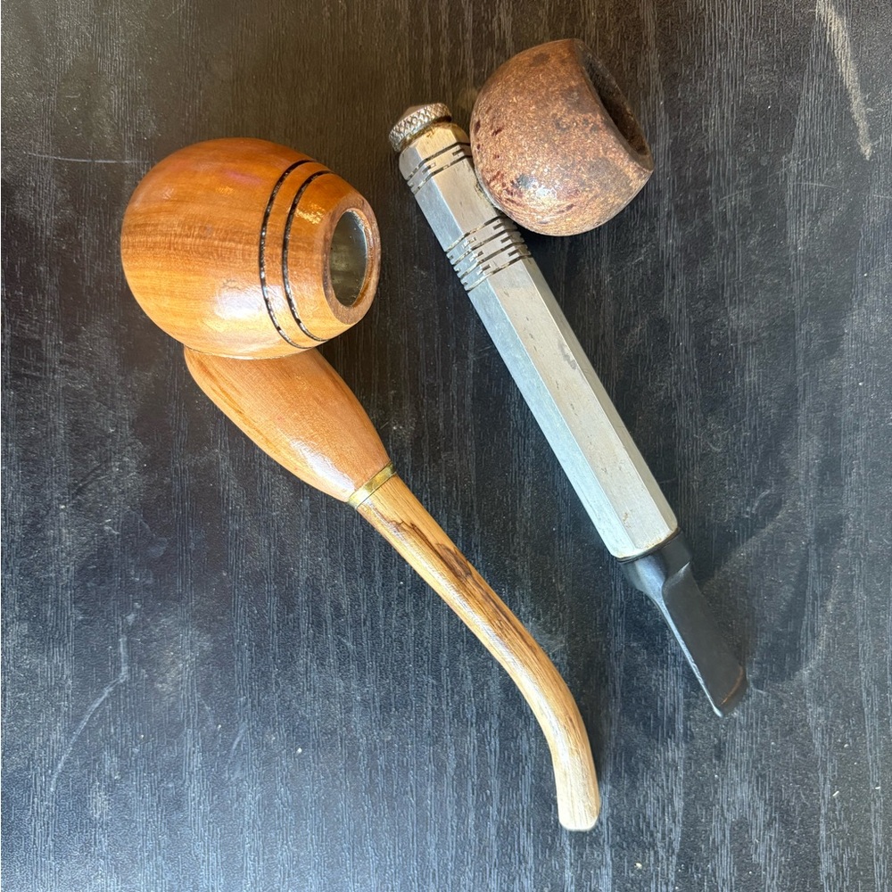 Wooden Tobacco Pipe Set
